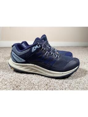 Merrel Antora 3 Womens Trail Running Shoes Navy Blue Size 7